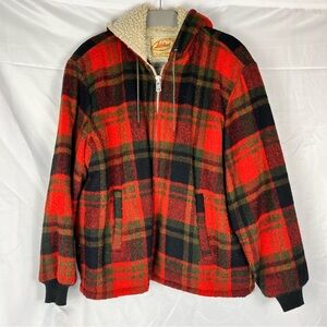 Lakeland Vintage Hockey Jacket Men’s Size 42 Red Check 1950s